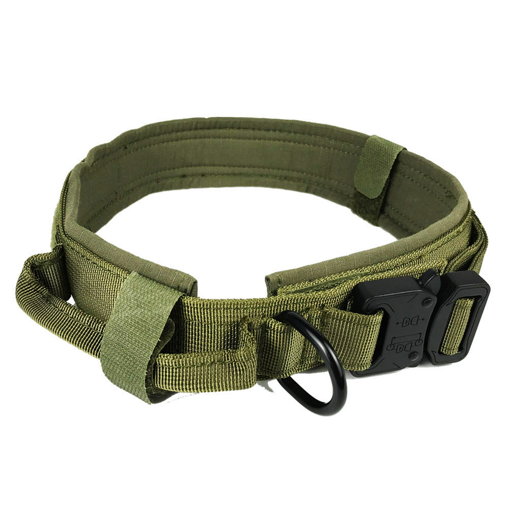 Tactical Dog Collar Pet Collar Tactical Nylon Explosion Type Dog Pen Large Dog Traction