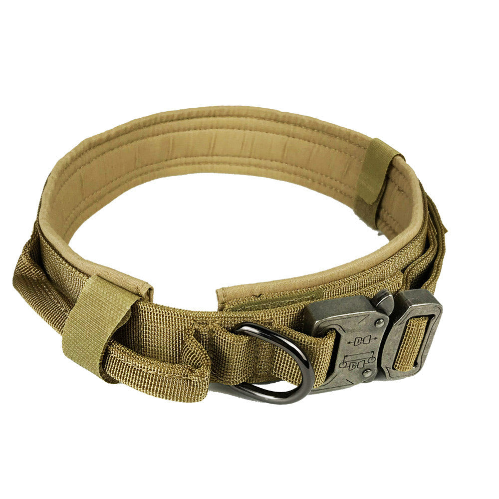 Tactical Dog Collar Pet Collar Tactical Nylon Explosion Type Dog Pen Large Dog Traction