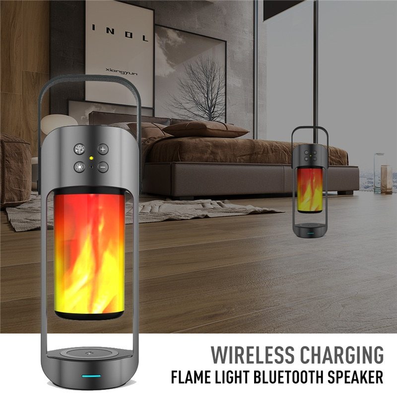 Flame Light Bluetooth Speaker Creative and Multifunctional